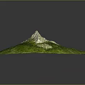 Serene Garden Landscape With Lush Green Vegetation Rolling Mountain Peaks And Water Elements