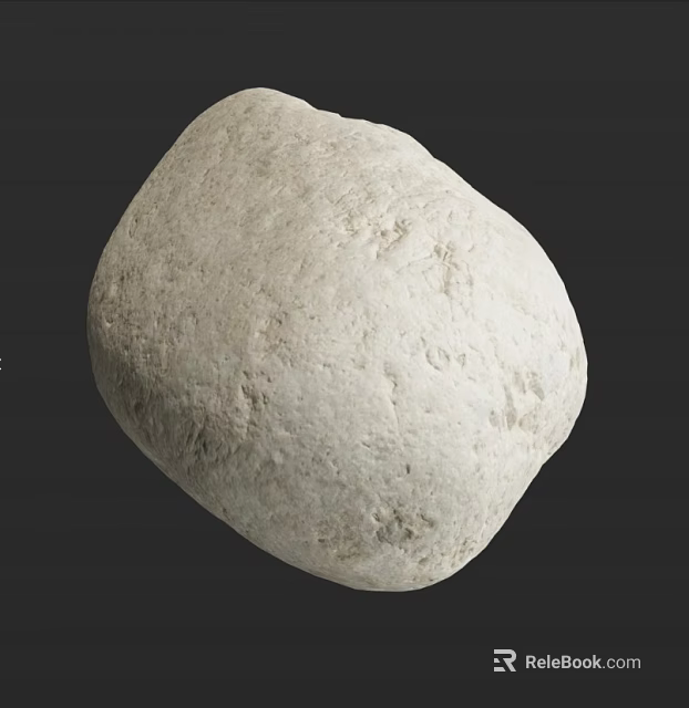 White Textured Desk Lamp With Rough Surface And Black Background 3d model 
