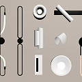 Modern Wall Lamps With Various Sleek Designs Metal Frames And White Shades