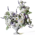 Vase Flower Flower Flower Flower Vase Combination 3d model