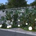 Garden landscape 3d model