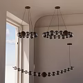Elegant Modern Gold Spherical Pendant Lights Design For Living Room Interior Decor
