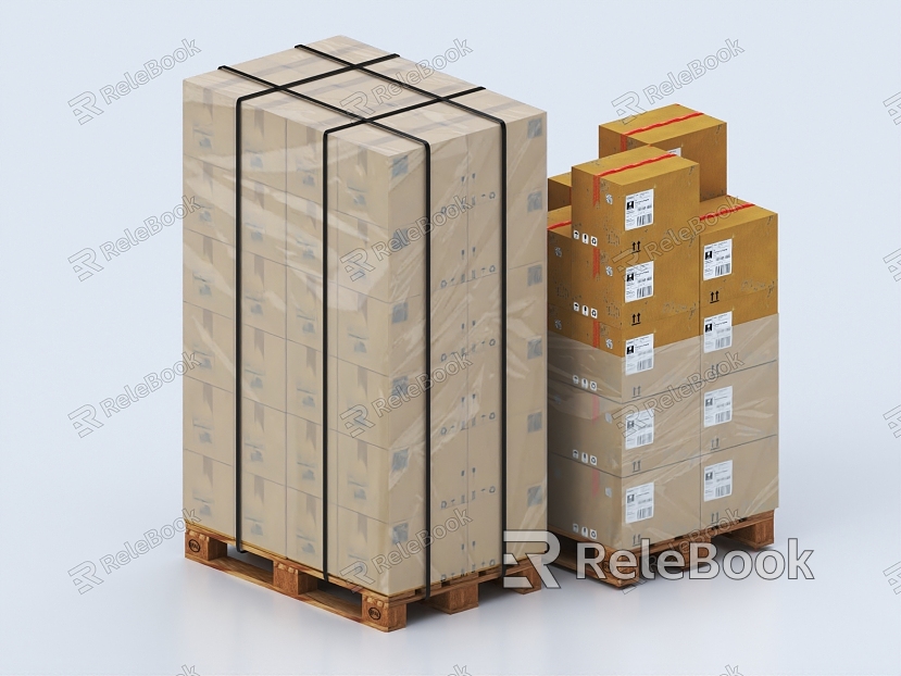 Carton Boxes Carton Boxes Carton Boxes Express Boxes Packaging Boxes Logistics Boxes model