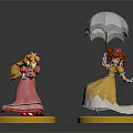 Modern Game Character Cartoon Princess 3d model