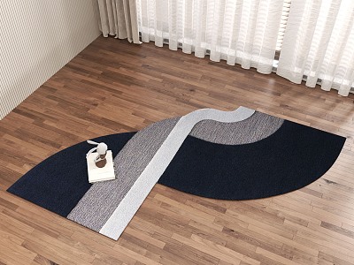 modern shaped carpet shaped geometric pattern carpet model