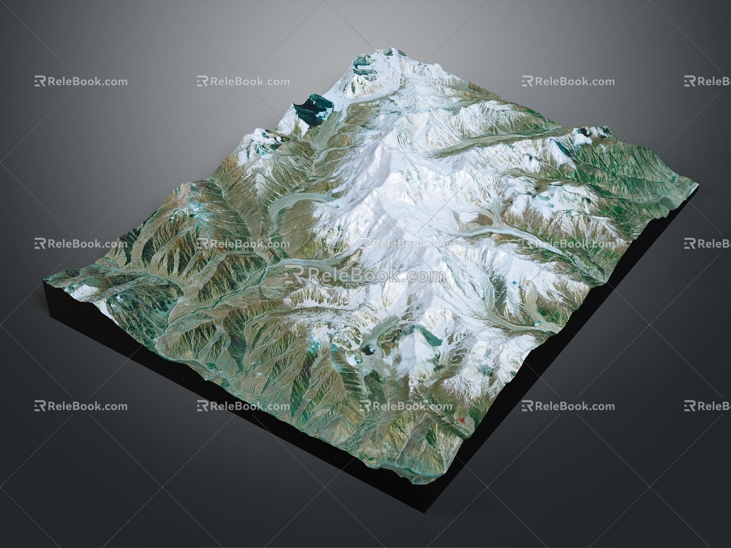 Geography, topography, mountain shape, ridge, ridge, valley, mountain range, canyon, geomorphology, mountain peak, mountain body 3d model