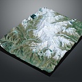 Geography, topography, mountain shape, ridge, ridge, valley, mountain range, canyon, geomorphology, mountain peak, mountain body 3d model