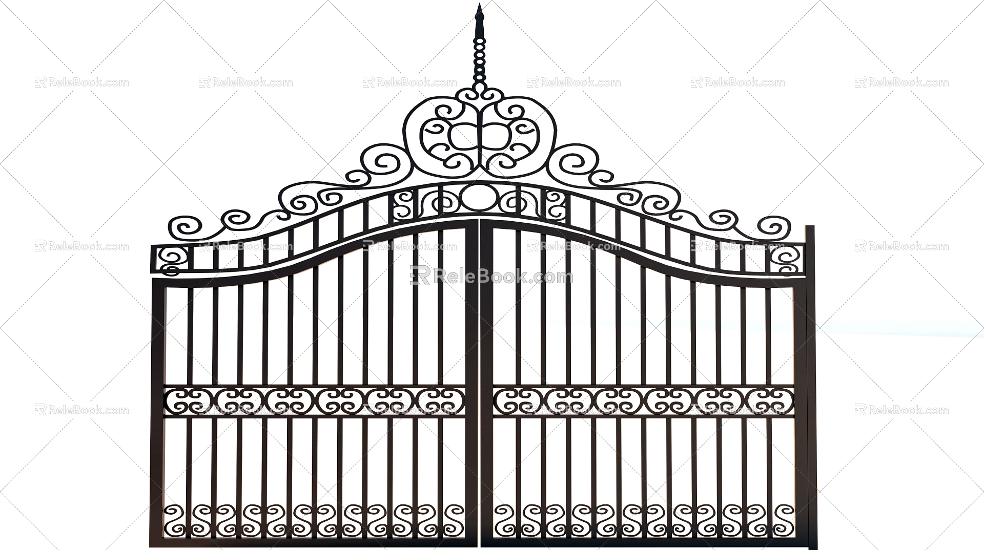 Building component gate 3d model