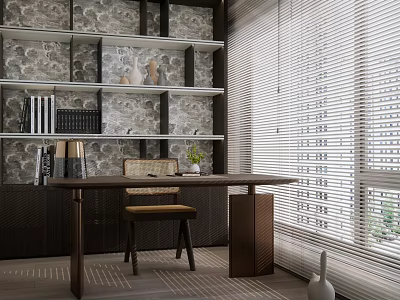 Modern Study Simple Study 3d model Modern Study Simple Study 3d model