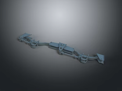 Automotive Chassis Structural Components 3D Model With Suspension Parts Design 3d model