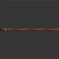 Red Textured Handle Axe Placed On Black Surface With Clear Reflection