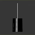 Black Cylindrical Capacitor With 2200 mF 16V Rating And Metal Pins Design