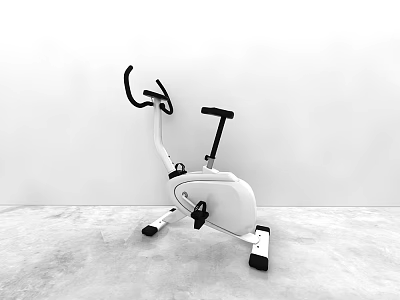 Modern Stationary Bike With Sleek Design For Indoor Fitness And Home Use 3d model