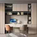 Modern study 3d model