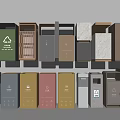 Modern trash can trash can sorting trash can trash can trash can 3d model