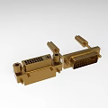 High Quality Gold Plated Industrial DVI Connectors with Pin Headers and Interfaces
