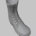 Military Style High Top Green Lace Up Boots With Durable Outdoor Tactical Design