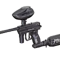 High Performance Paintball Gun with POM HAR Tank and Ergonomic Design 3d model
