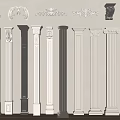 classical roman column 3d model