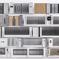 Diverse Building Facade Designs With Metal Grilles Wood Panels And Stone Elements