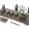 New Chinese Tea Set Tea 3d model