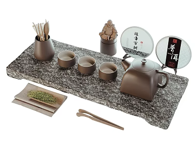 New Chinese Tea Set Tea 3d model