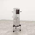 Stainless Steel Kitchen Appliance With Digital Display And Stand Base Design