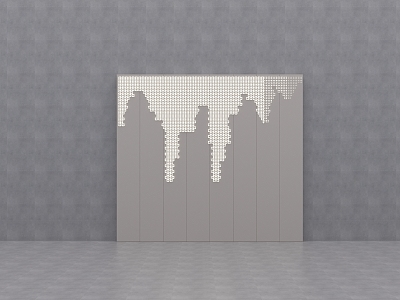 Front background wall 3d model