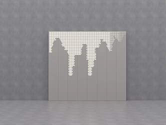 Front background wall 3d model