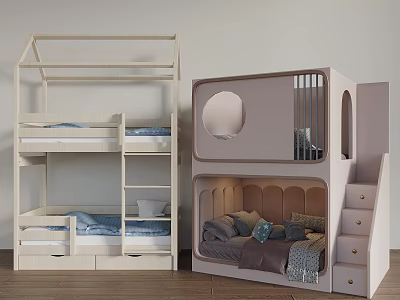 Bunk Bed Children's Bed Bunk Bed Children's Bed 3d model