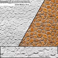 White And Orange Natural Stone Wall Texture Design For Interior Exteriors