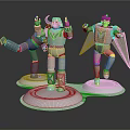 Modern robot toy sci-fi robot 3d model