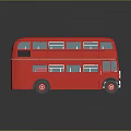 modern bus double-decker bus double-decker tour bus multiple bus double-decker bus 3d model