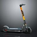Modern Black And Yellow Electric Scooter With SWAGTRON Brand And Wheels