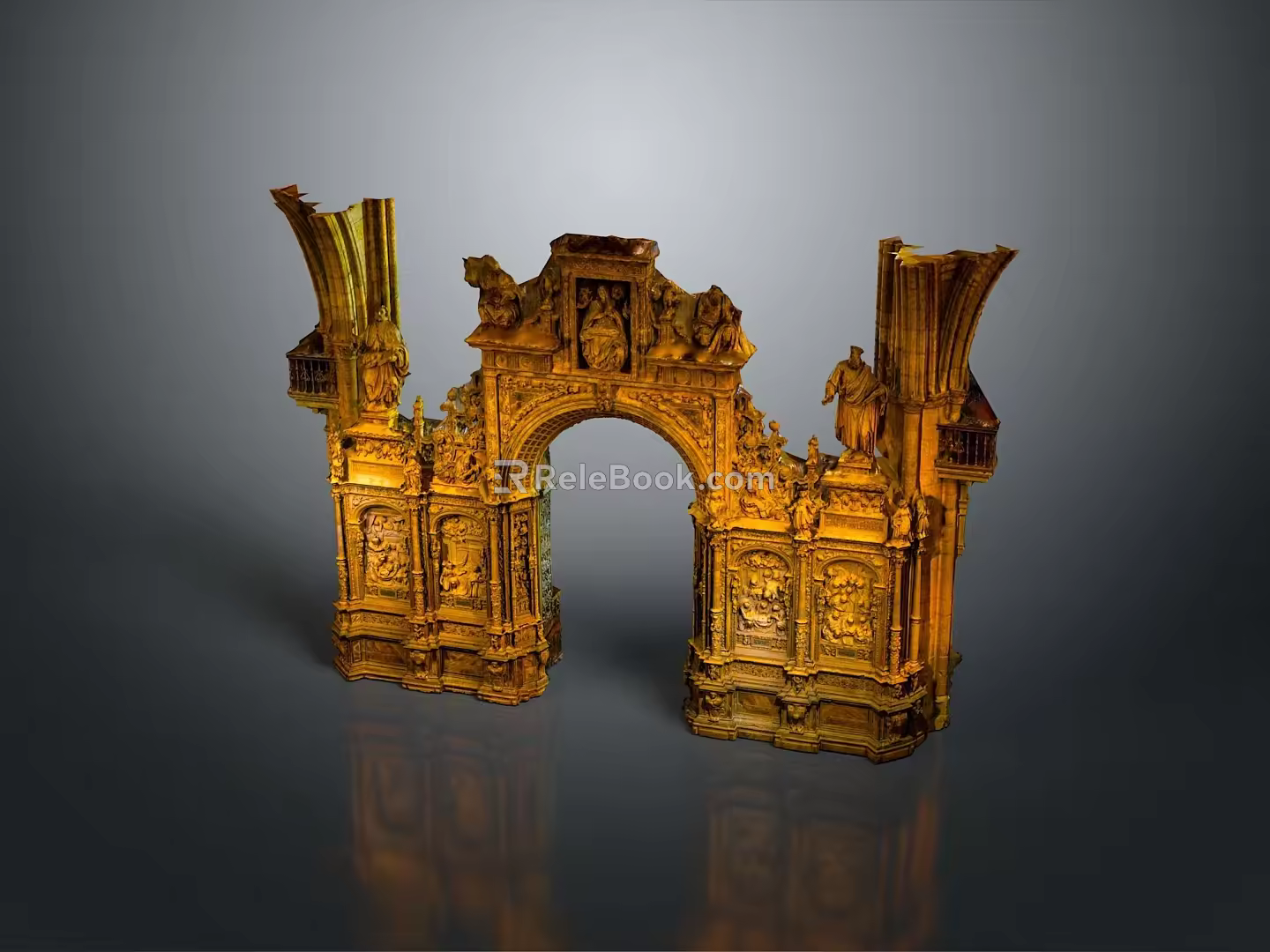 Puerto Rico Gate Ancient Gate San Juan Gatehouse Stone Gatehouse in Puerto Rico 3d model