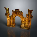 Puerto Rico Gate Ancient Gate San Juan Gatehouse Stone Gatehouse in Puerto Rico 3d model