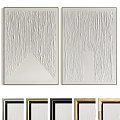 Modern Picture Frames With Textured Artwork And Multiple Colors For Home Wall Decor