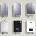 Daily Use Home Appliances Featuring Various Colored Wall Mounted Water Heaters