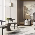 Elegant Modern Bedroom Interior Design With Comfortable Bed Bedside Tables Area Rug And Wall Painting