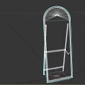 Wooden Frame Arch Design Floor Mirror For Home Living Room Decor