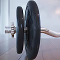 High Quality Durable Sports Equipment Dumbbell With Metal Bar And Black Weight Plates