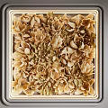 Decorative Framed 3D Flower Wall Art With Beige Petals And Soft Lighting