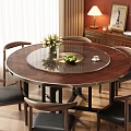 Round Dining Table And Chair Set With Glass Top Metal Base And Black Cushioned Seats
