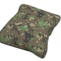 Camouflage Pattern Cushion with Green Brown Black Colors for Home Decor