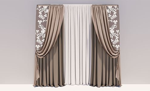 Modern Curtains 3d model