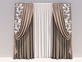 Modern Curtains 3d model