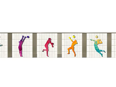 Modern Landscape Wall Motion Enclosing Wall 3d model Modern Landscape Wall Motion Enclosing Wall 3d model