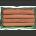 Juicy Sausages Wrapped in Shiny Aluminum Foil for Fresh Food Storage
