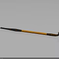 Home Cleaning Mop With Orange Pole Wooden Handle And Metal Head For Daily Use