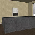 Rock Front Desk 3d model